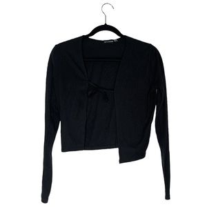 Ribbed Cropped Cardigan